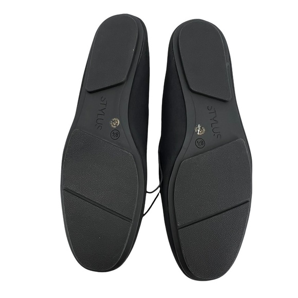 NWT Stylus Black Normandie Slip On Ballet Flats Size 8.5 Women’s - Picture 5 of 7